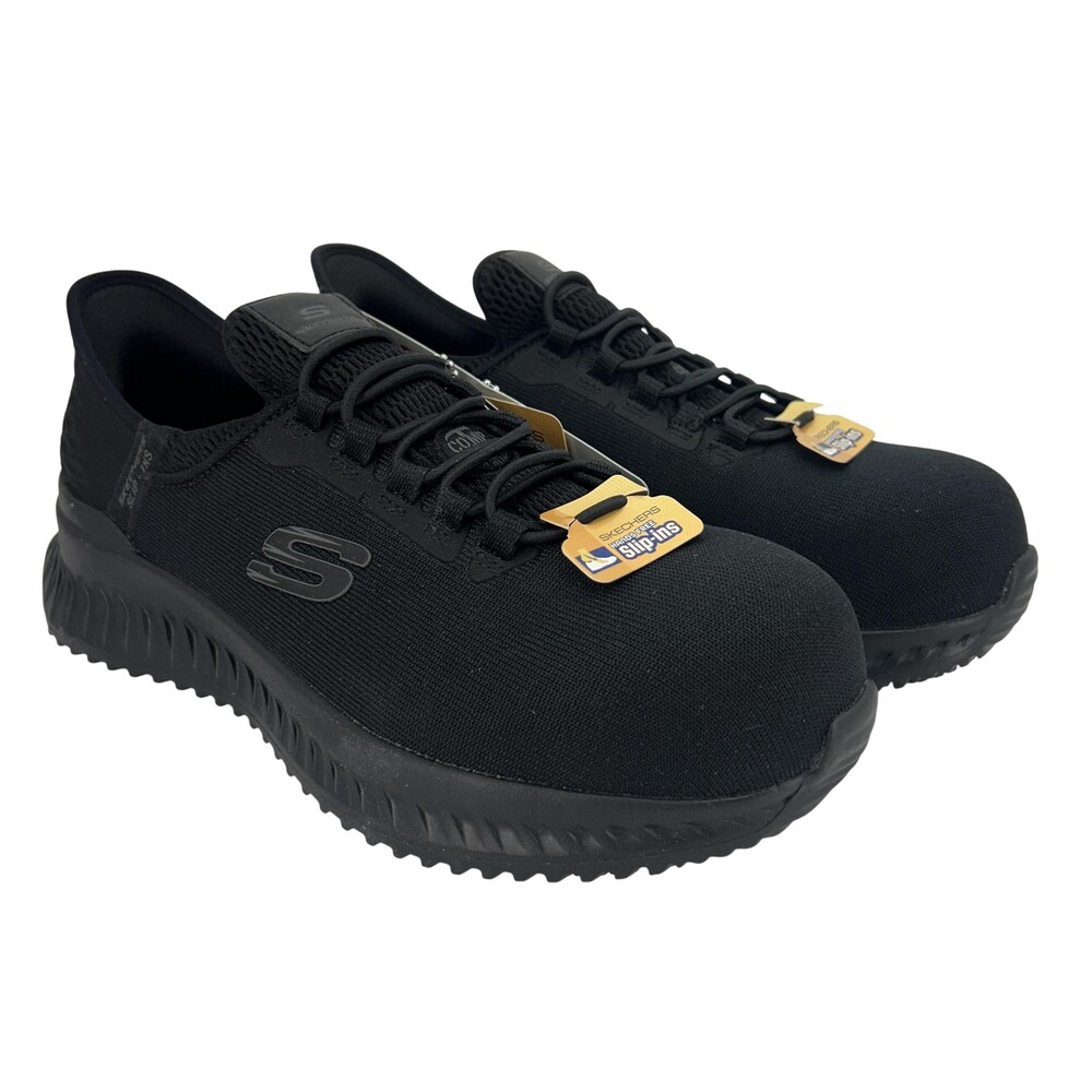 Skechers Slip-ins Shoes Womens Size 8 Tilido-Ombray Composite Toe 108152/BLK